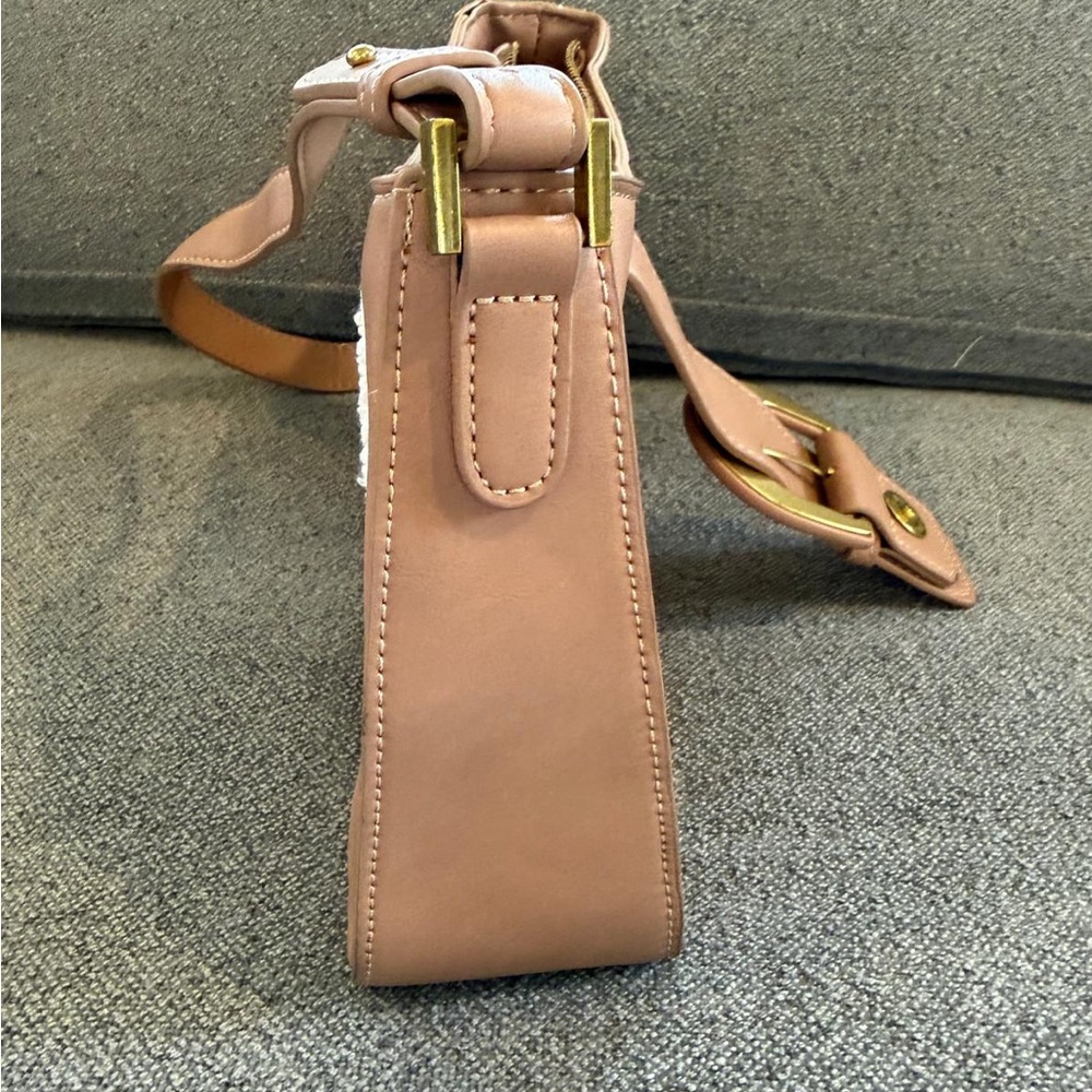 Shearling Accent Brown Crossbody Shoulder Bag - Unbranded - Picture 12 of 16